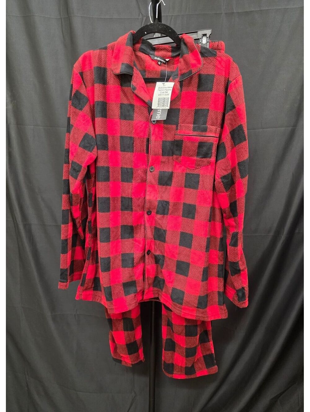 #followme Men’s Flannel Pajama Coat Set M